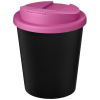 Americano® Espresso Eco 250 Ml Kahvimuki Kierrätetystä Materiaalista. Läikkymätön Kansi.  Musta / Magenta