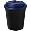 Americano® Espresso Eco 250 Ml Kahvimuki Kierrätetystä Materiaalista. Läikkymätön Kansi.  Musta / Sininen
