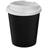 Americano® Espresso Eco 250 Ml Kahvimuki Kierrätetystä Materiaalista. Läikkymätön Kansi.  Musta / Valkoinen