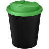 Americano® Espresso Eco 250 Ml Kahvimuki Kierrätetystä Materiaalista. Läikkymätön Kansi.  Musta / Vihreä