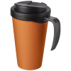 Americano® Grande 350 Ml Muki, Läikyttämätön Kansi Oranssinpunainen / Musta