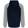 Badet Kaksivärinen Unisex-huppari, 280 G/m² Navy Sininen / Meleerattu Harmaa