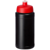Baseline® Plus 500 Ml -pullo Urheilukannella Musta / Punainen