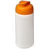 Baseline® Plus 500 Ml Läppäkantinen Urheilujuomapullo Valkoinen / Oranssinpunainen