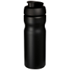 Baseline® Plus 650 Ml -urheilujuomapullo Läppäkannella Musta