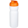 Baseline® Plus 650 Ml -urheilujuomapullo Läppäkannella Valkoinen / Oranssinpunainen