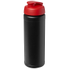 Baseline® Plus 750 Ml Läppäkantinen Urheilujuomapullo Musta / Punainen