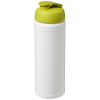 Baseline® Plus 750 Ml Läppäkantinen Urheilujuomapullo Valkoinen / Lime
