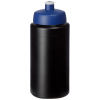 Baseline® Plus Grip 500 Ml -urheilujuomapullo Läppäkannella Musta / Sininen