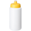 Baseline® Plus Grip 500 Ml -urheilujuomapullo Läppäkannella Valkoinen / Keltainen