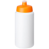 Baseline® Plus Grip 500 Ml -urheilujuomapullo Läppäkannella Valkoinen / Oranssinpunainen