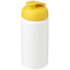 Baseline® Plus Grip 500 Ml Läppäkantinen Urheilujuomapullo Valkoinen / Keltainen