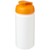 Baseline® Plus Grip 500 Ml Läppäkantinen Urheilujuomapullo Valkoinen / Oranssinpunainen