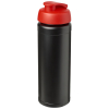 Baseline® Plus Grip 750 Ml Läppäkantinen Urheilujuomapullo Musta / Punainen