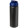 Baseline® Plus Grip 750 Ml Läppäkantinen Urheilujuomapullo Musta / Sininen