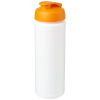 Baseline® Plus Grip 750 Ml Läppäkantinen Urheilujuomapullo Valkoinen / Oranssinpunainen