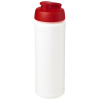 Baseline® Plus Grip 750 Ml Läppäkantinen Urheilujuomapullo Valkoinen / Punainen