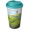 Brite-americano® 350 Ml Muki, Läikyttämätön Kansi Valkoinen / Aqua