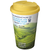 Brite-americano® 350 Ml Muki, Läikyttämätön Kansi Valkoinen / Keltainen