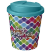 Brite-americano® Espresso 250 Ml Muki, Läikyttämätön Kansi  Valkoinen / Aqua