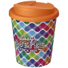 Brite-americano® Espresso 250 Ml Muki, Läikyttämätön Kansi  Valkoinen / Oranssinpunainen