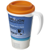 Brite-americano® Grande 350 Ml Eristetty Muki Valkoinen / Oranssi