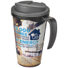 Brite-americano® Grande 350 Ml Muki, Läikyttämätön Kansi Musta / Harmaa