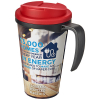 Brite-americano® Grande 350 Ml Muki, Läikyttämätön Kansi Musta / Punainen