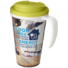 Brite-americano® Grande 350 Ml Muki, Läikyttämätön Kansi Valkoinen / Lime