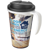 Brite-americano® Grande 350 Ml Muki, Läikyttämätön Kansi Valkoinen / Musta