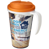 Brite-americano® Grande 350 Ml Muki, Läikyttämätön Kansi Valkoinen / Oranssinpunainen