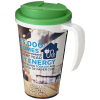 Brite-americano® Grande 350 Ml Muki, Läikyttämätön Kansi Valkoinen / Vihreä