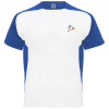 Bugatti Lyhythihainen Urheilu-t-paita, Unisex Valkoinen / Royal Sininen