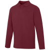 Calgary Miesten Pitkähihainen Pikeepaita, 180 G/m²