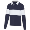 Clyde Orgaaninen Rugby-poolopaita, Unisex Navy / Valkoinen