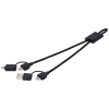 Connect 6-in-1 Pikalataus- Ja Datasiirtokaapeli 45 W Rcs-kierrätetystä Alumiinista