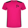 Detroit Lyhythihainen Urheilu-t-paita, Unisex, 130 G/m² Fuksia / Musta