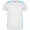 Detroit Lyhythihainen Urheilu-t-paita, Unisex, 130 G/m² Valkoinen / Turkoosi