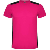 Detroit Lyhythihainen Urheilu-t-paita, Unisex Fuksia / Musta
