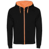 Fuji Unisex-verryttelytakki Musta / Fluor Orange