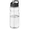 H2o Active® Base 650 Ml Kaatonokkakantinen Urheilujuomapullo. Läpinäkyvä / Musta