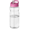 H2o Active® Base 650 Ml Kaatonokkakantinen Urheilujuomapullo. Läpinäkyvä / Pinkki