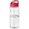 H2o Active® Base 650 Ml Kaatonokkakantinen Urheilujuomapullo. Läpinäkyvä / Punainen