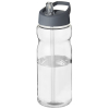 H2o Active® Base 650 Ml Kaatonokkakantinen Urheilujuomapullo. Läpinäkyvä / Ukkosenharmaa