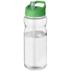 H2o Active® Base 650 Ml Kaatonokkakantinen Urheilujuomapullo. Läpinäkyvä / Vihreä