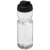 H2o Active® Base 650 Ml Läppäkantinen Urheilujuomapullo Läpinäkyvä / Musta