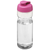 H2o Active® Base 650 Ml Läppäkantinen Urheilujuomapullo Läpinäkyvä / Pinkki