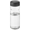 H2o Active® Base Tritan™ 650 Ml Urheilujuomapullo Kierrekorkilla Kirkas Läpinäkyvä / Musta