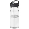 H2o Active® Eco Base 650 Ml -urheilujuomapullo Kaatonokkakannella Läpinäkyvä / Musta