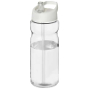 H2o Active® Eco Base 650 Ml -urheilujuomapullo Kaatonokkakannella Läpinäkyvä / Valkoinen